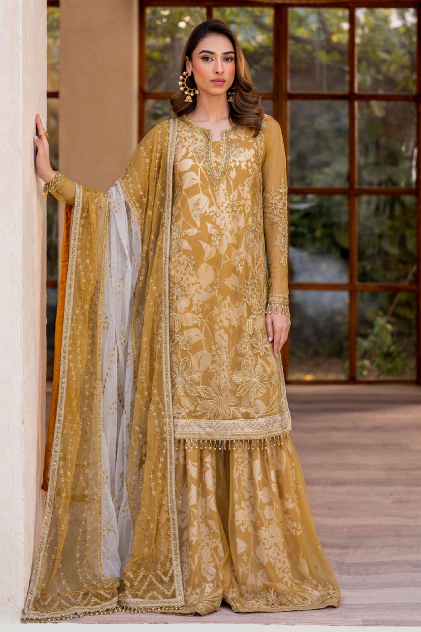 IRIS PRINTED & EMBROIDERED EDIT - MARIGOLD
