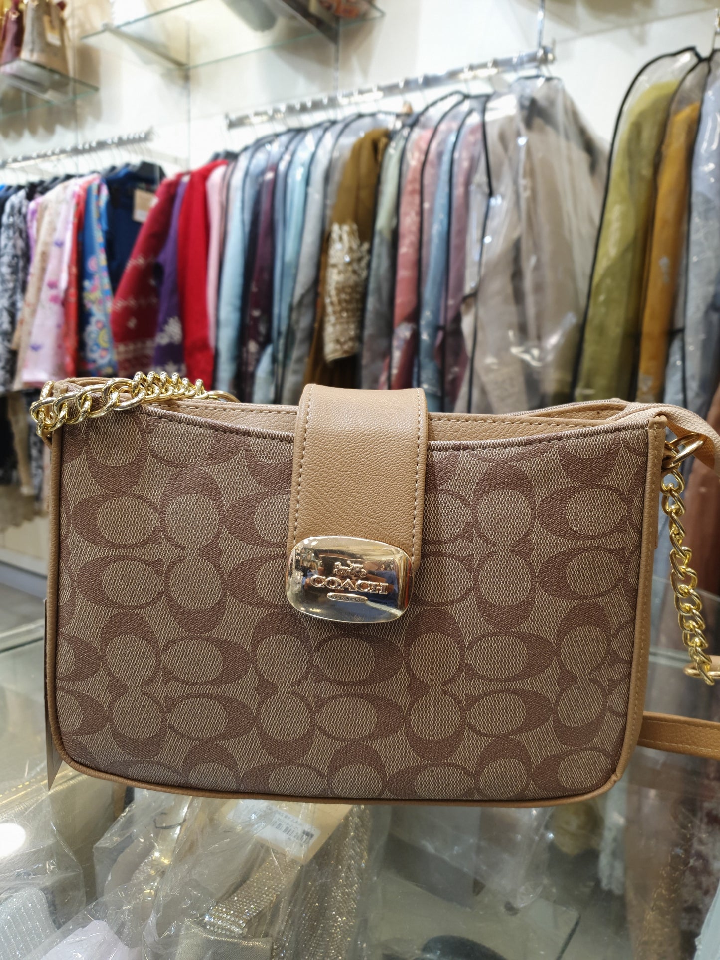 STYLISH GREY SHOULDER BAG