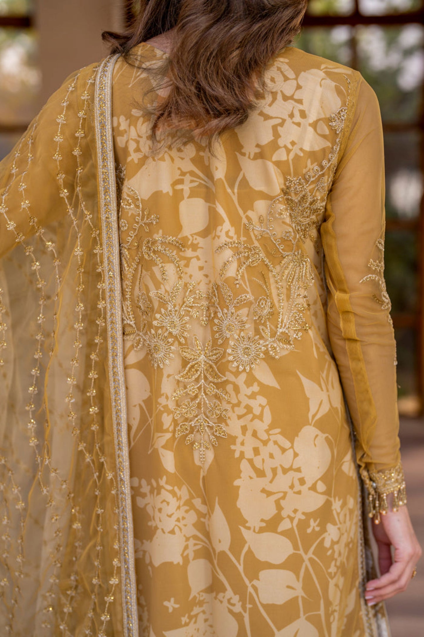 IRIS PRINTED & EMBROIDERED EDIT - MARIGOLD