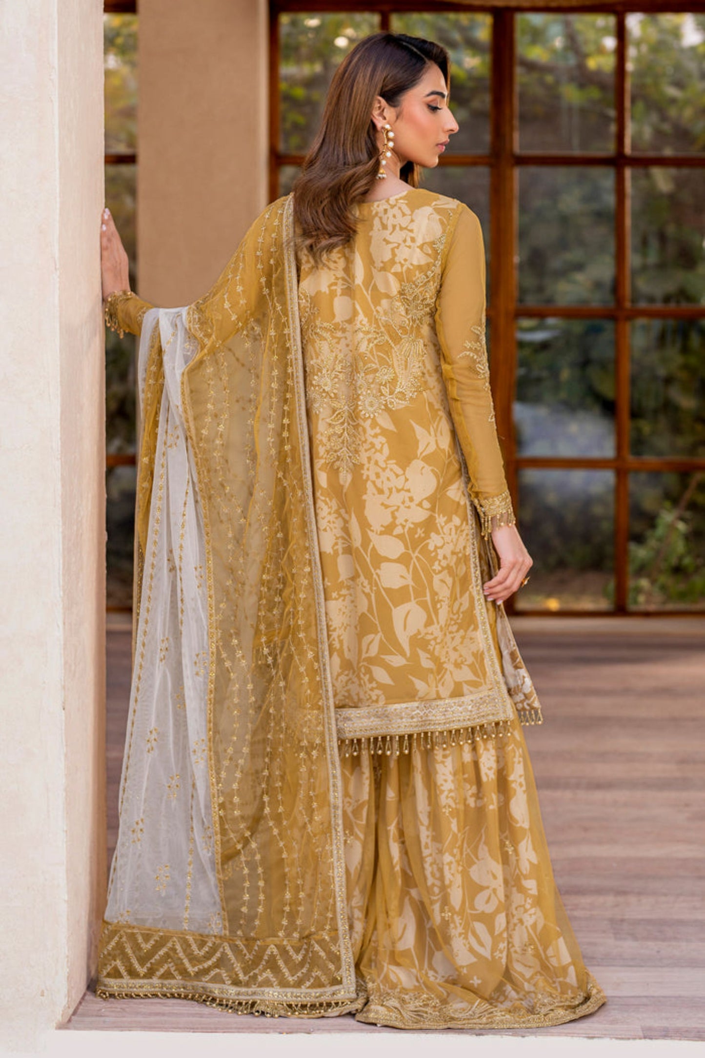 IRIS PRINTED & EMBROIDERED EDIT - MARIGOLD