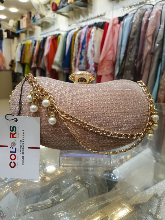 CHICK CHAMPAGNE GOLD CLUTCH